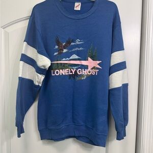 Lonely Ghost Jerzees Classic Blue Sweatshirt